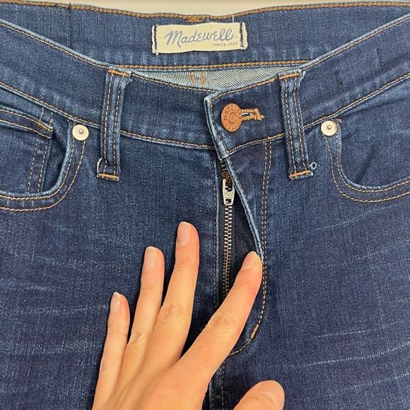 Madewell High Rise Skinny Jeans Dark Wash Blue sz 27 Classic Slim Stretch Denim - Picture 4 of 10